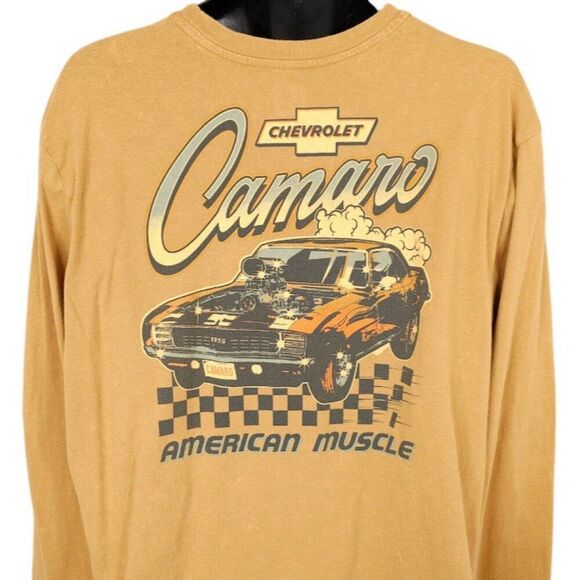 Chevrolet Camaro T Shirt Mens Size XL Brown Rust American Muscle Car - Picture 1 of 7